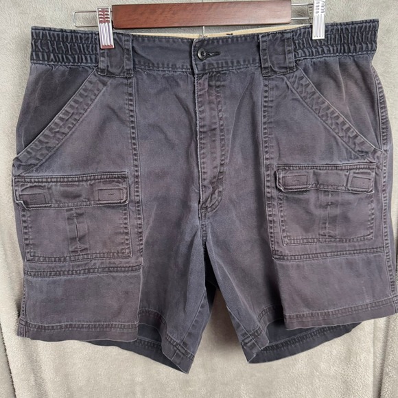 St. John's Bay Men's Cargo Shorts Size 38 Blue Gray Outdoor Casual - Picture 1 of 8